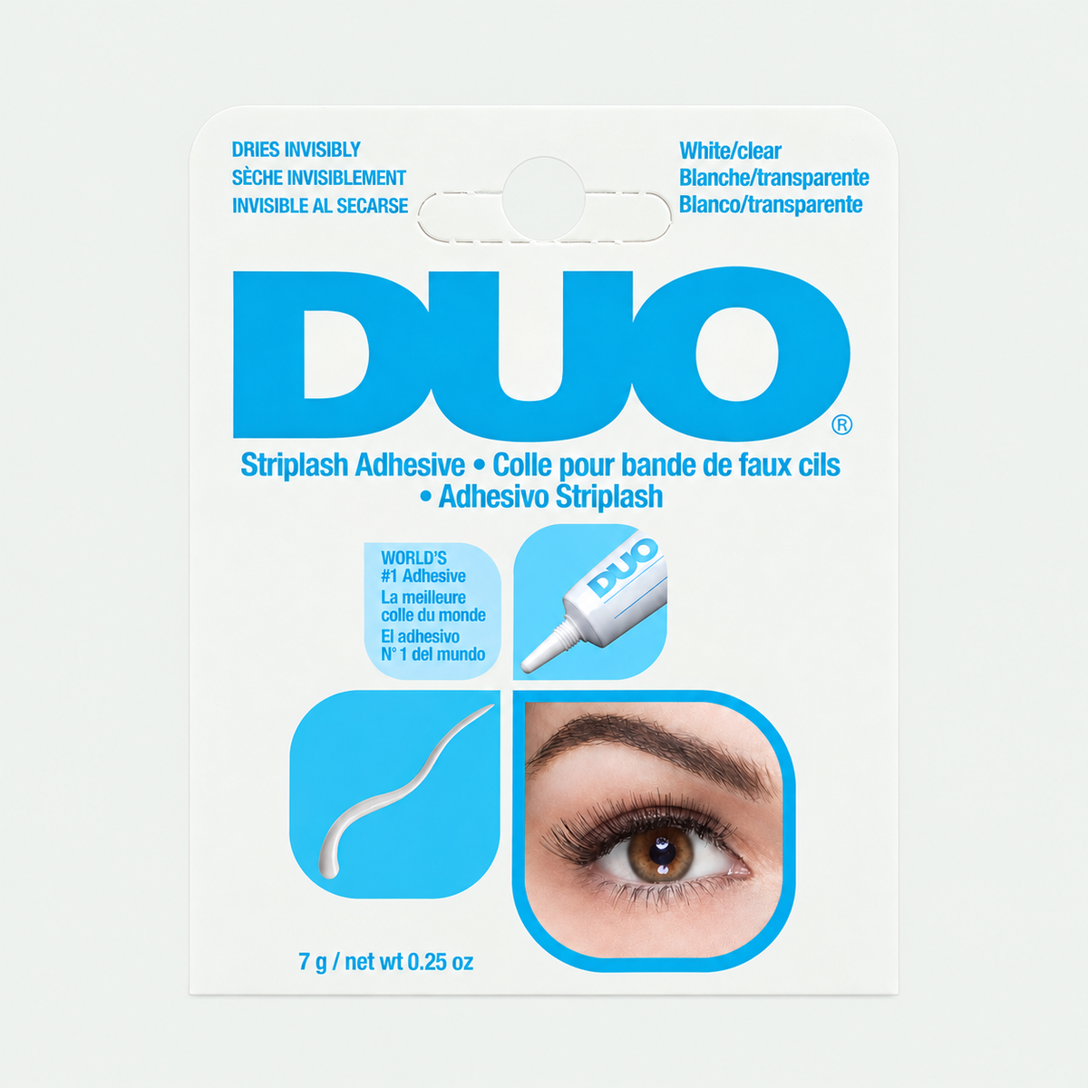 DUO Strip Lash Adhesive – White/Clear, 0.25 oz – product packaging