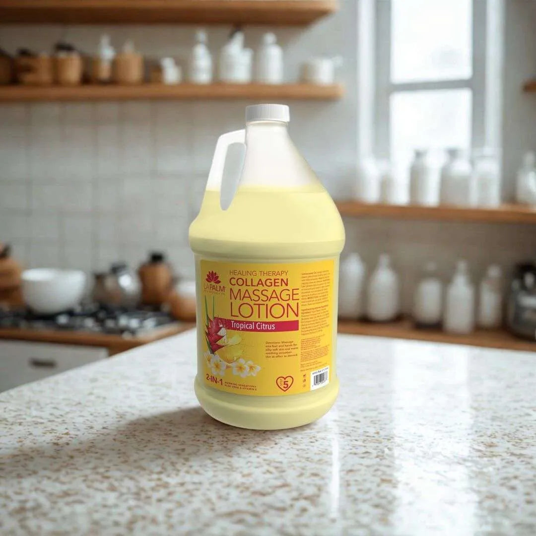 La Palm Massage Lotion Tropical Citrus, 1 Gallon