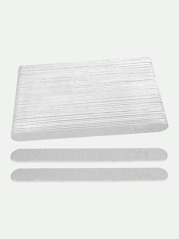 White 100/100 Washable Nail File