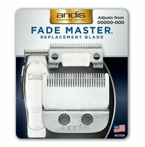 Andis 01591 Fade Master Carbon Steel Replacement Blade Front Packaging