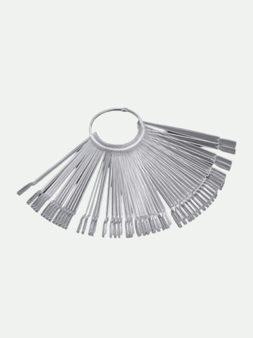 100 Pcs Nail Tips Color Display Ring - Clear
