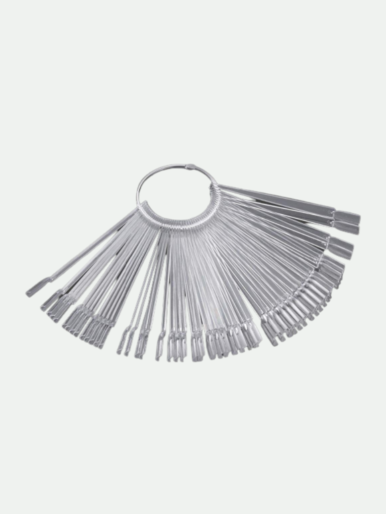 100 Pcs Nail Tips Color Display Ring - Clear