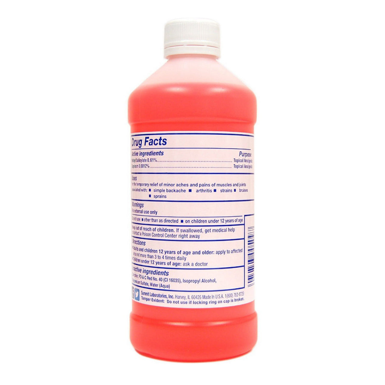 Dr. Fred Summit Arthritis & Sport Penetrating Heat 16 oz. Back
