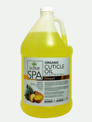 La Palm Cuticle Oil Yellow Pineapple With Aloe Vera & Vitamin E, 1 Gallon