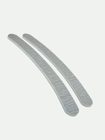Premium Zebra (Wht Ctr) Washable Banana  Nail Files, 12 pk
