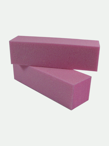 Pink Manicure/Pedicure Block with Glitter 
