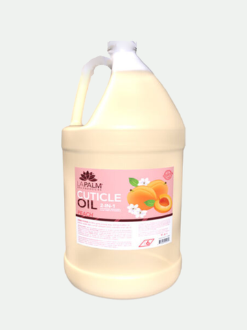 La Palm Cuticle Oil Peach With Aloe Vera & Vitamin E, 1 Gallon