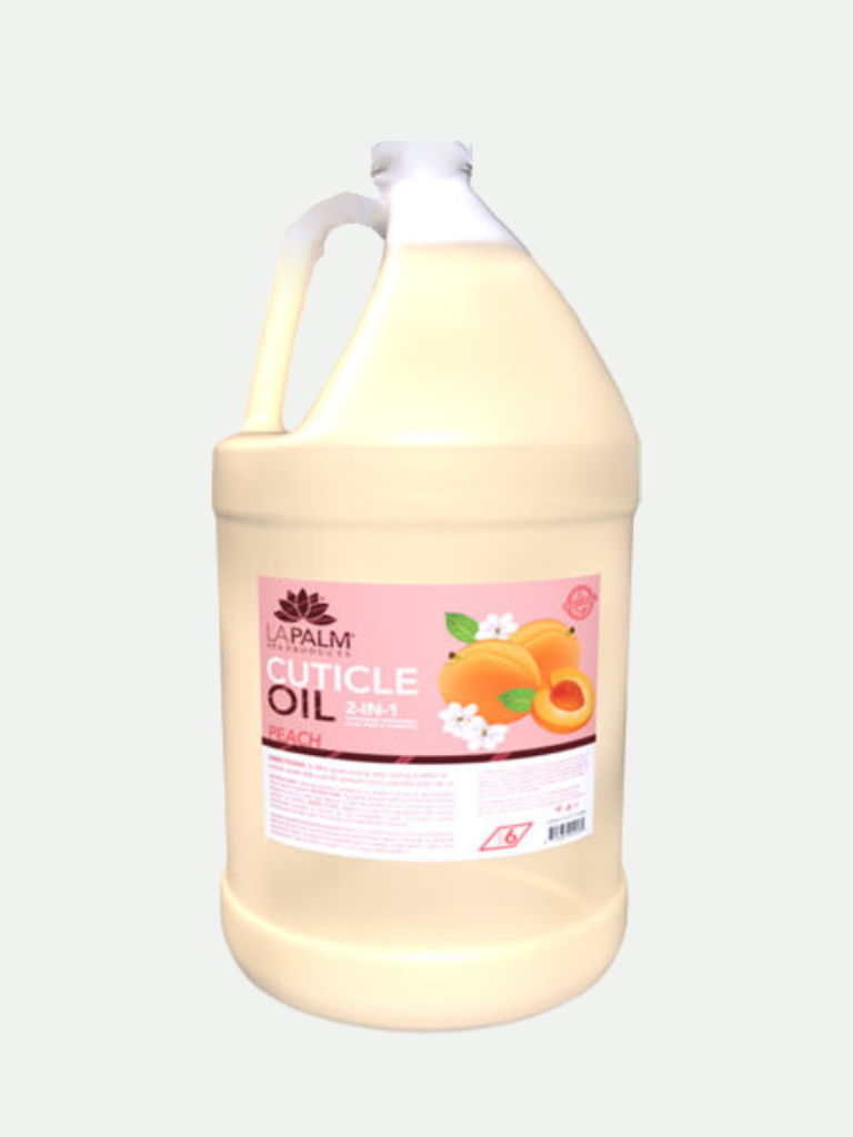 La Palm Cuticle Oil Peach With Aloe Vera & Vitamin E, 1 Gallon