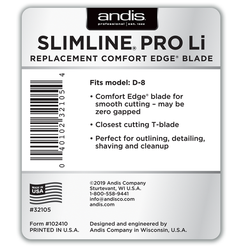 Andis SlimLine Pro Li Replacement Blade #32105 - Vidux Beauty