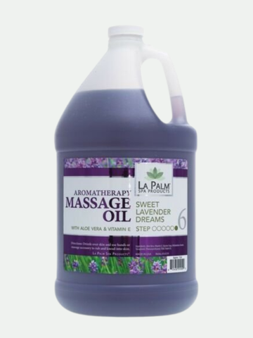 La Palm Aromatherapy Massage Oil Sweet Lavender Dreams 1 Gallon